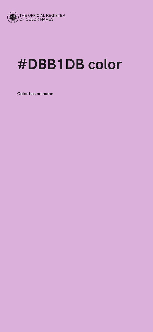 #DBB1DB color image