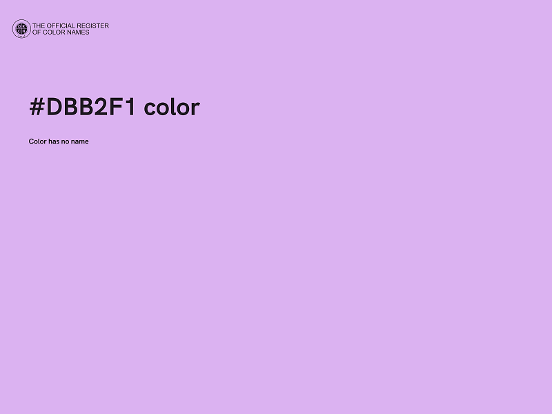 #DBB2F1 color image