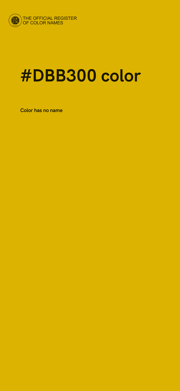 #DBB300 color image