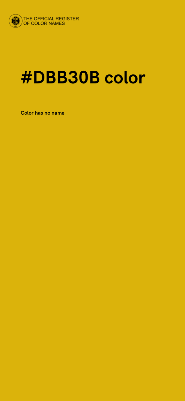 #DBB30B color image