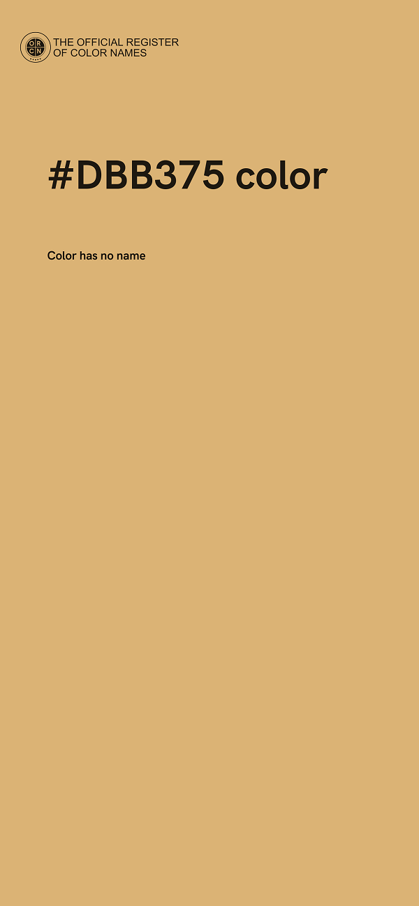 #DBB375 color image