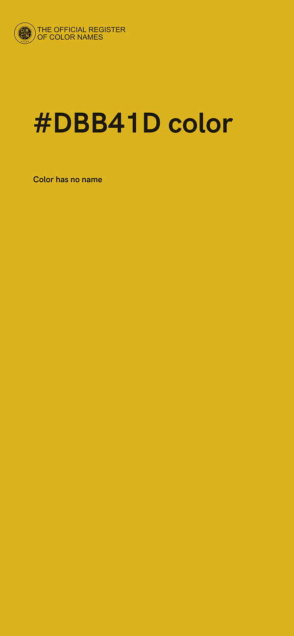 #DBB41D color image