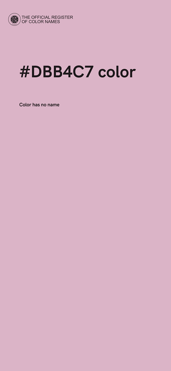 #DBB4C7 color image
