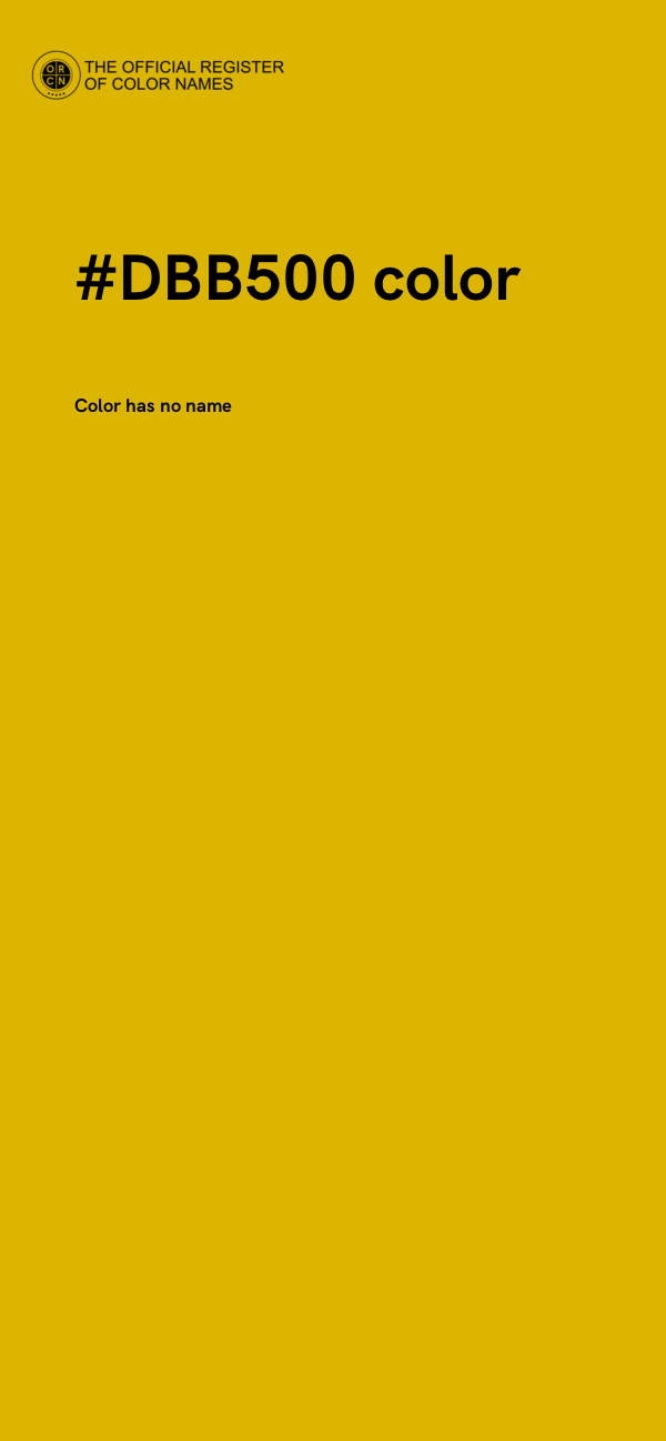 #DBB500 color image