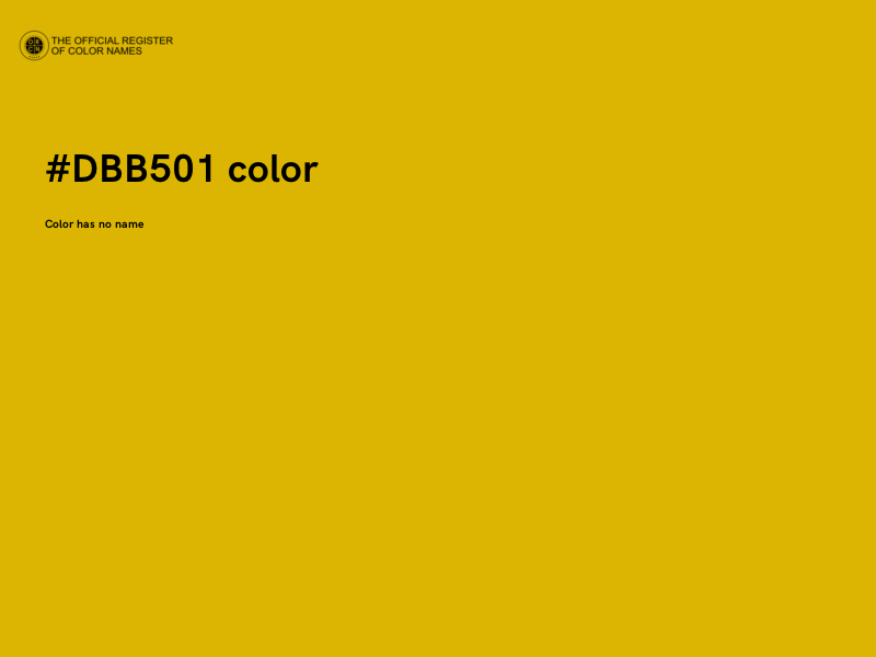 #DBB501 color image