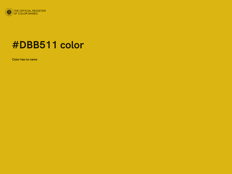 #DBB511 color image