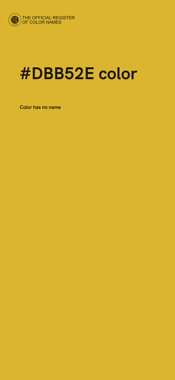 #DBB52E color image