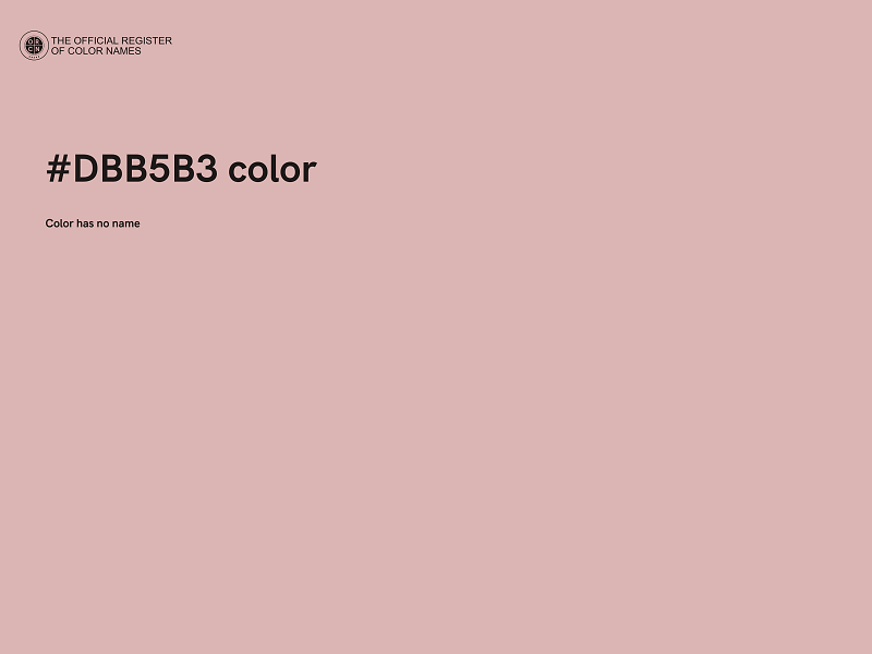 #DBB5B3 color image