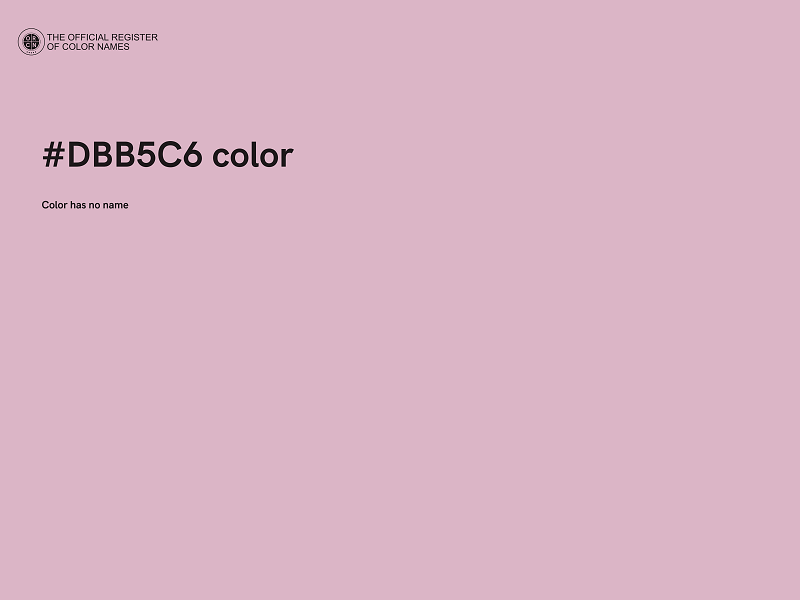 #DBB5C6 color image