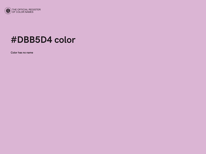 #DBB5D4 color image