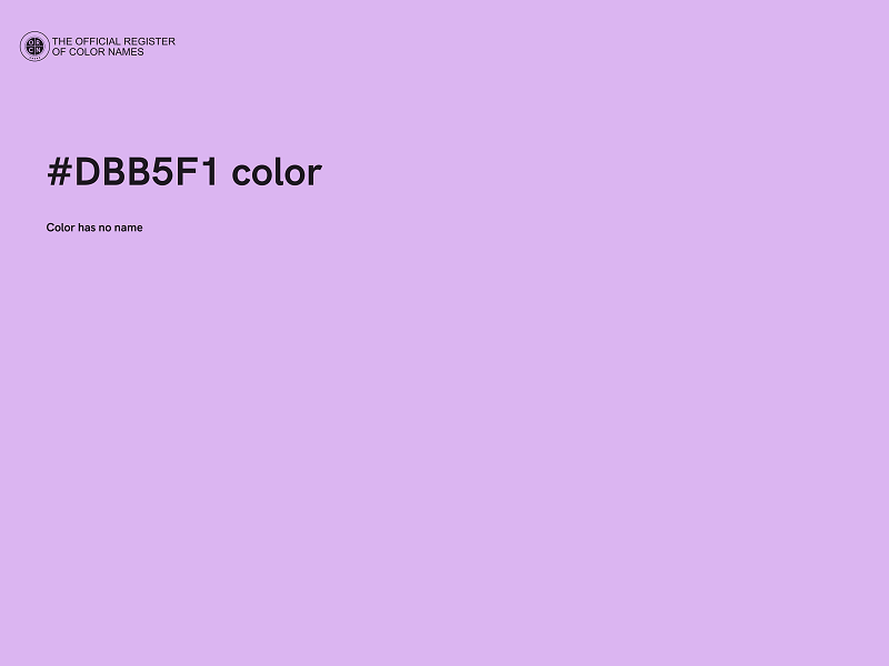 #DBB5F1 color image