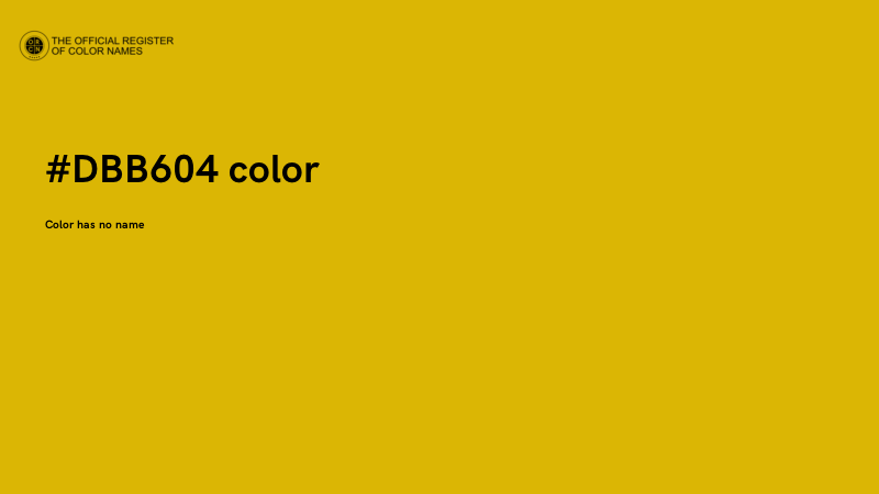 #DBB604 color image