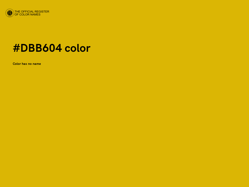 #DBB604 color image