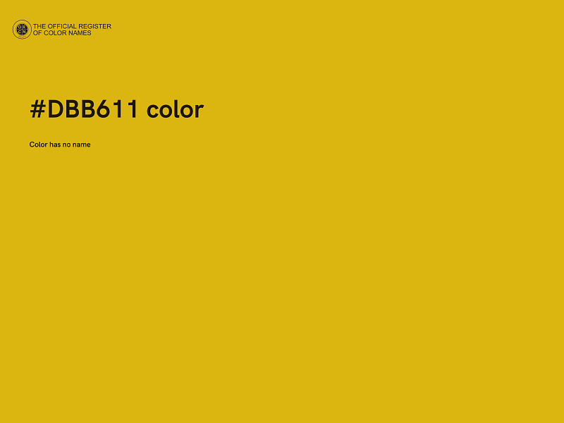 #DBB611 color image