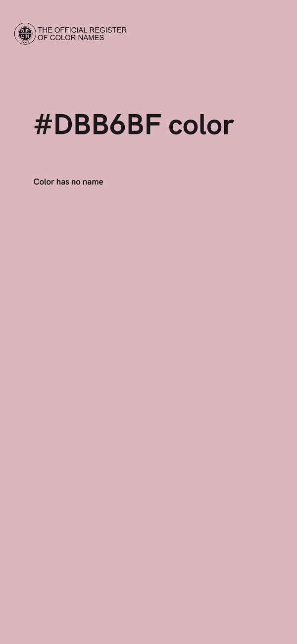 #DBB6BF color image