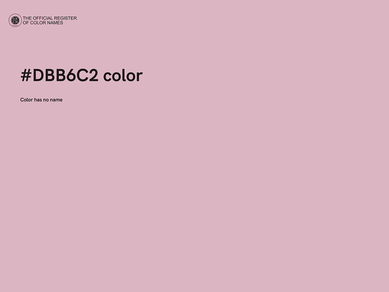 #DBB6C2 color image