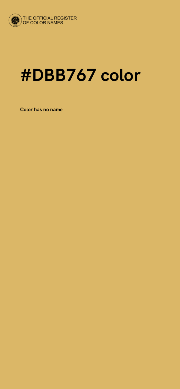 #DBB767 color image