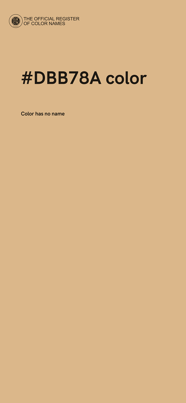 #DBB78A color image