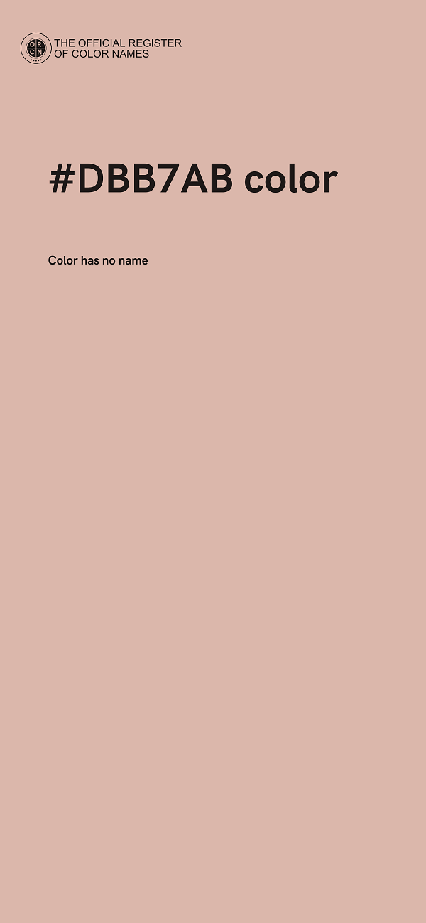 #DBB7AB color image