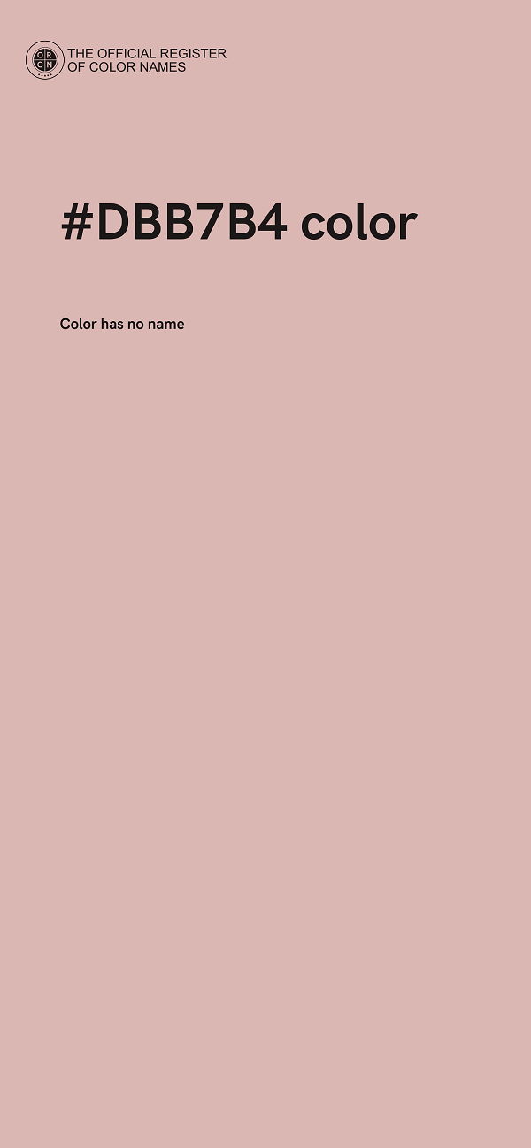 #DBB7B4 color image