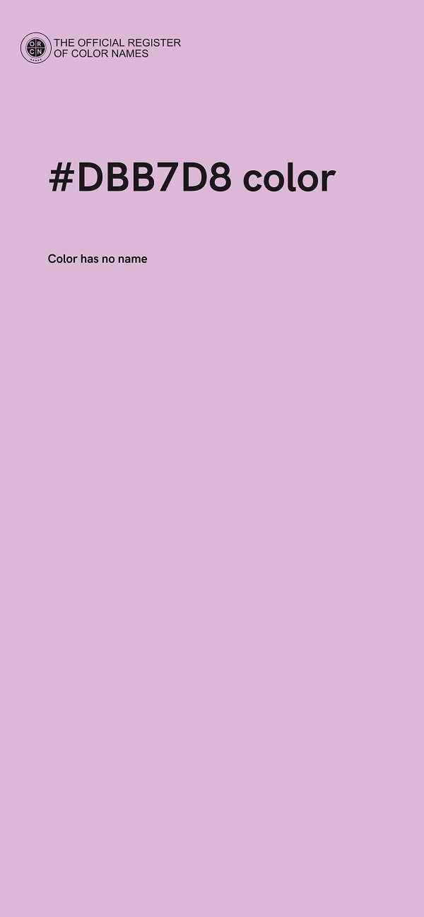 #DBB7D8 color image