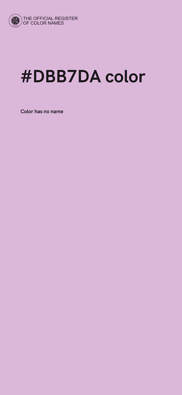 #DBB7DA color image