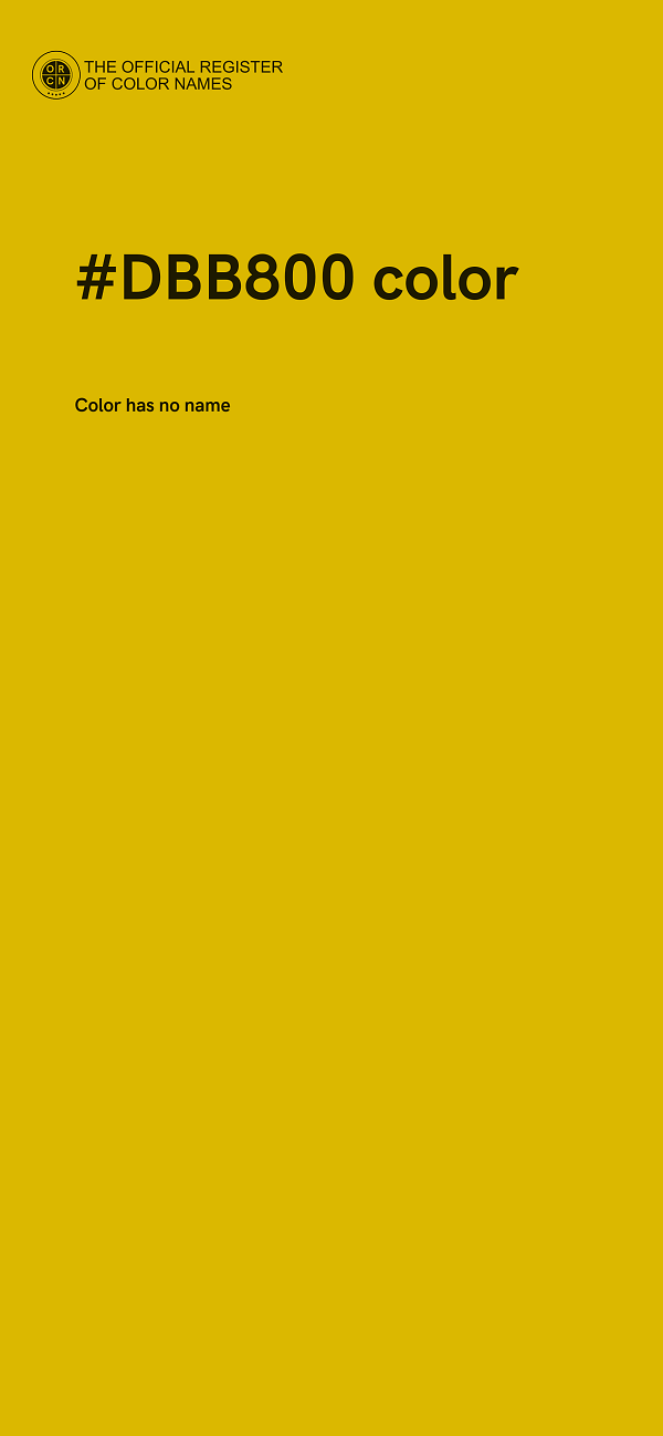 #DBB800 color image