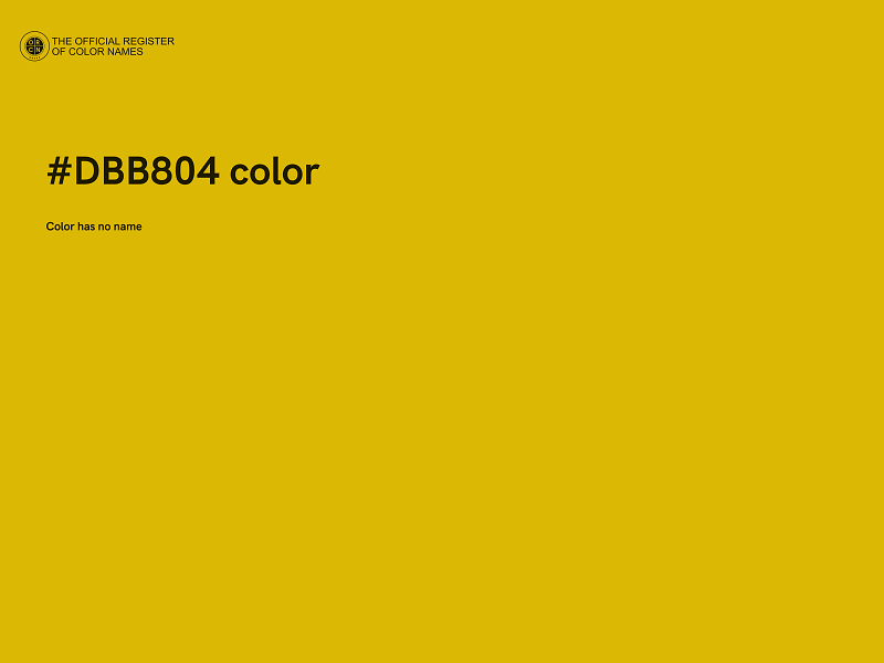 #DBB804 color image