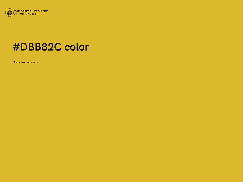 #DBB82C color image
