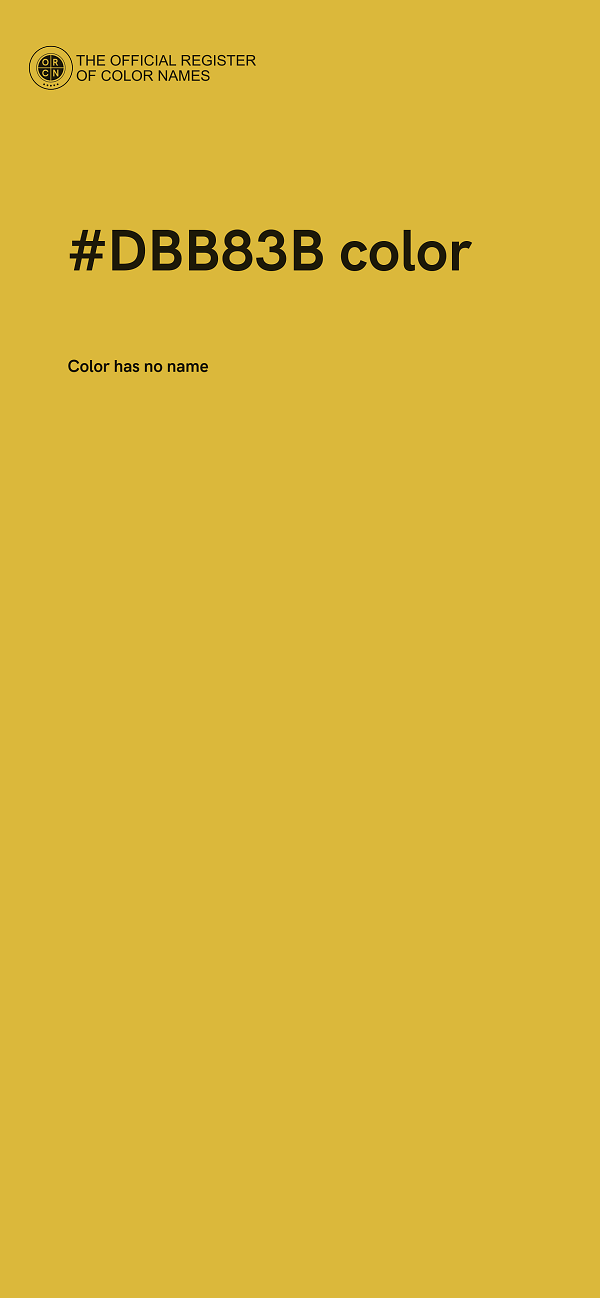 #DBB83B color image