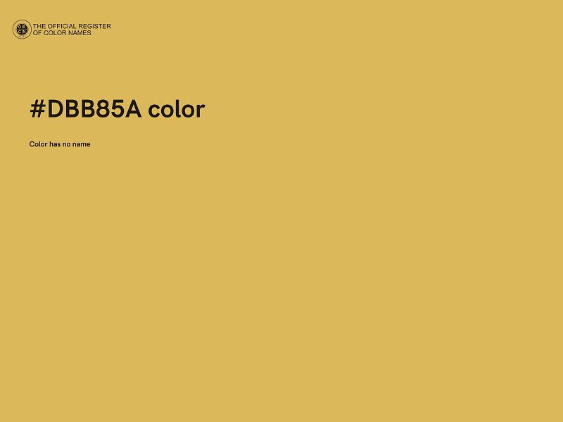 #DBB85A color image