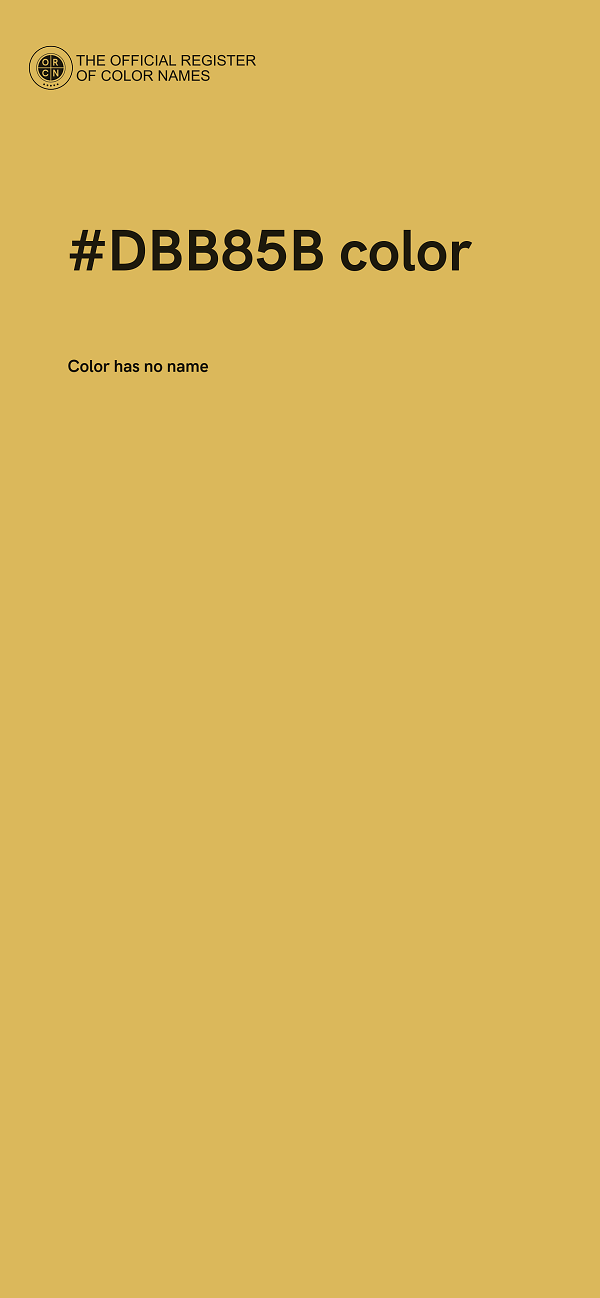 #DBB85B color image