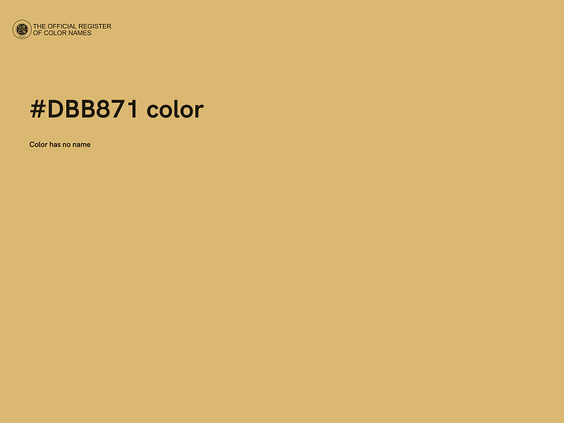 #DBB871 color image