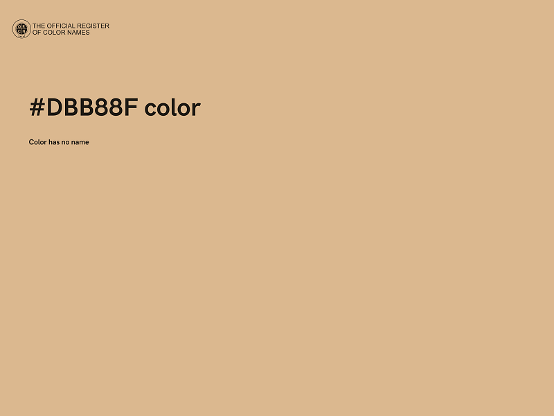 #DBB88F color image