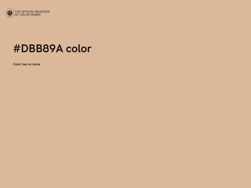 #DBB89A color image