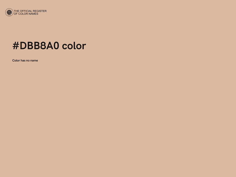 #DBB8A0 color image