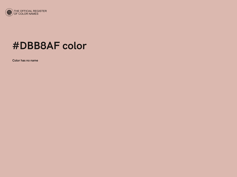 #DBB8AF color image