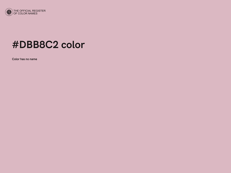 #DBB8C2 color image
