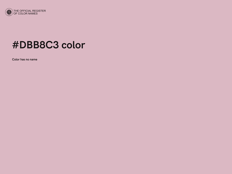 #DBB8C3 color image