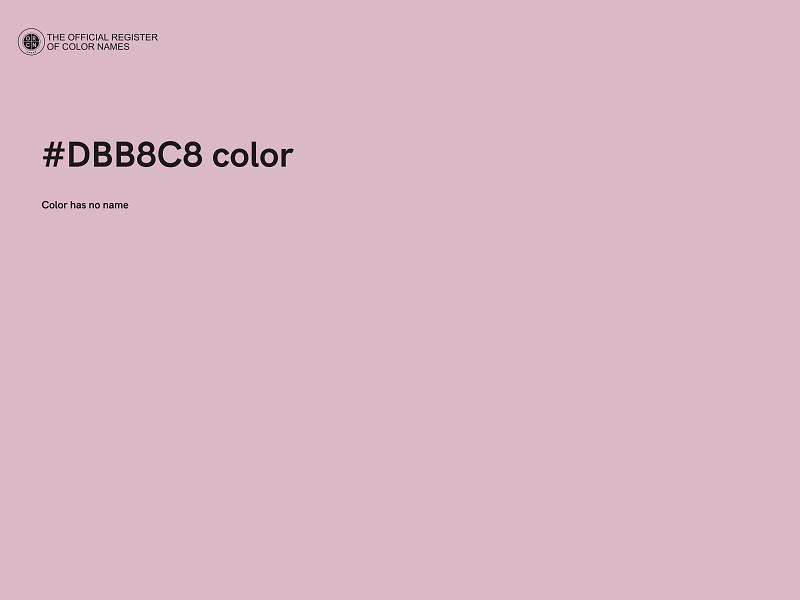 #DBB8C8 color image