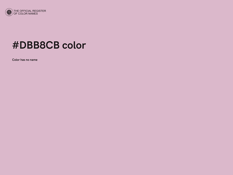 #DBB8CB color image