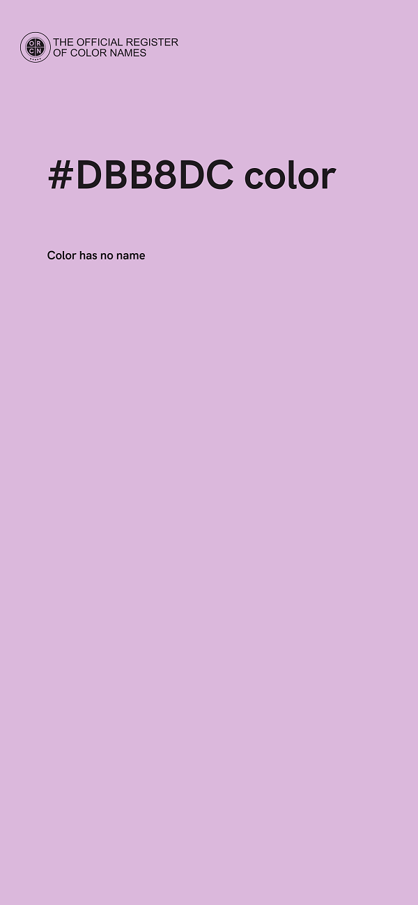 #DBB8DC color image