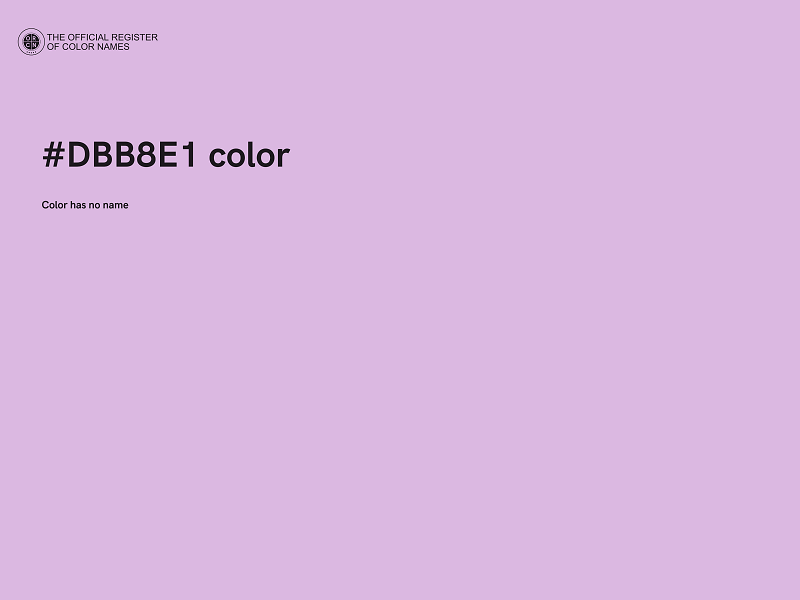 #DBB8E1 color image