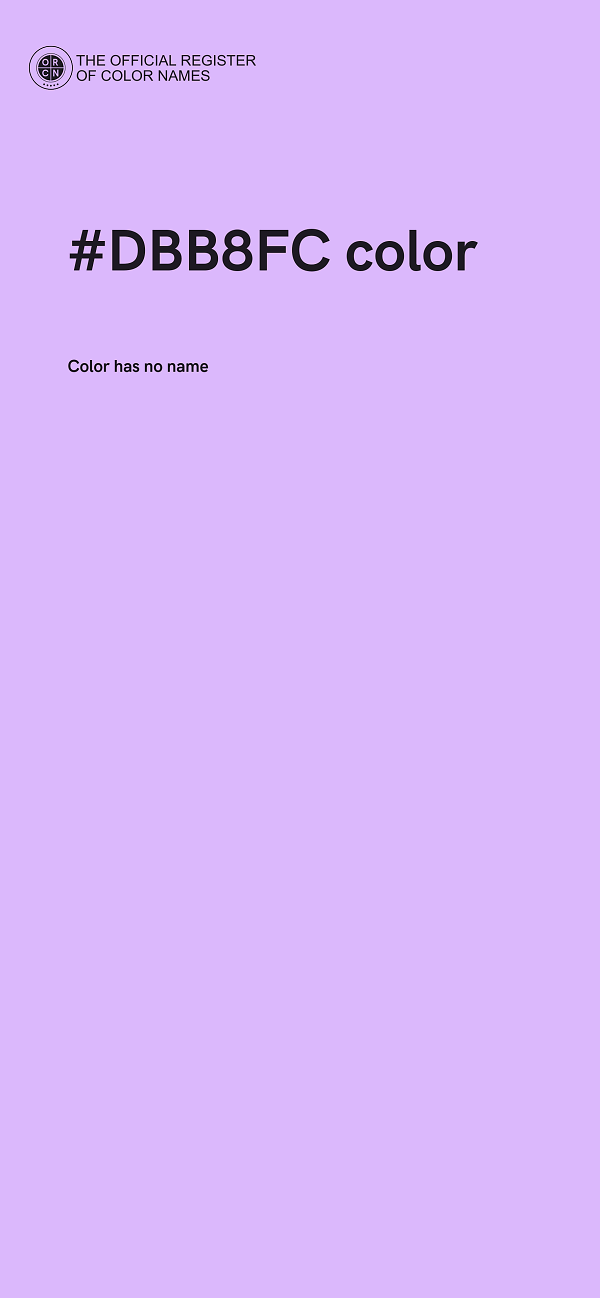 #DBB8FC color image