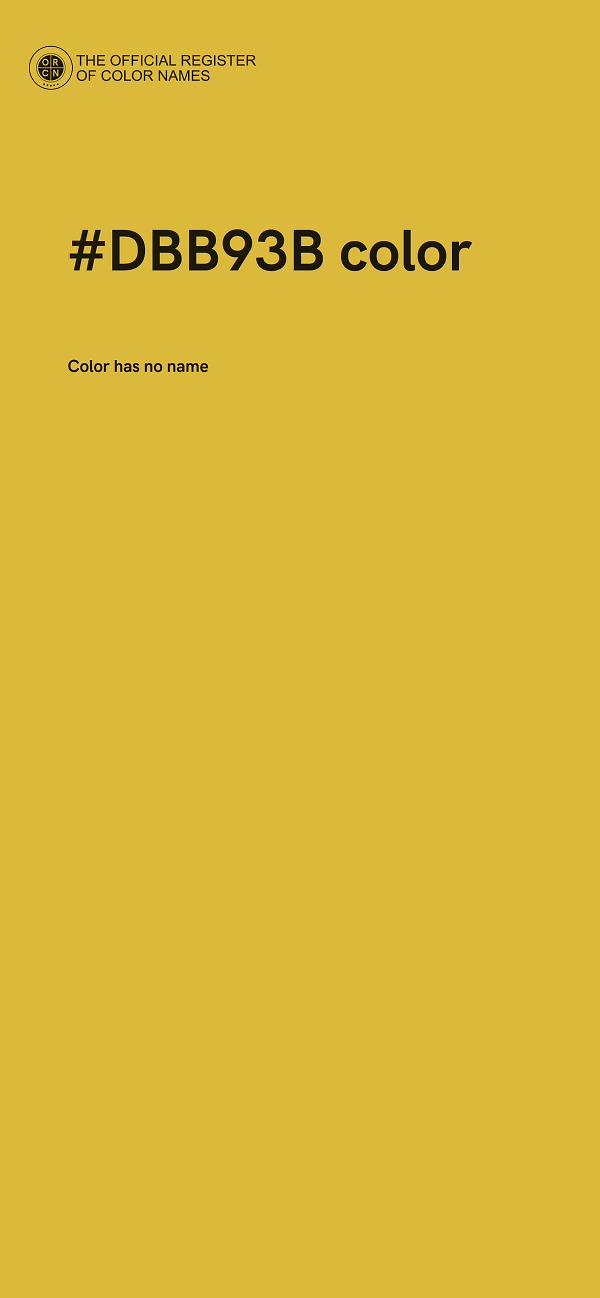 #DBB93B color image