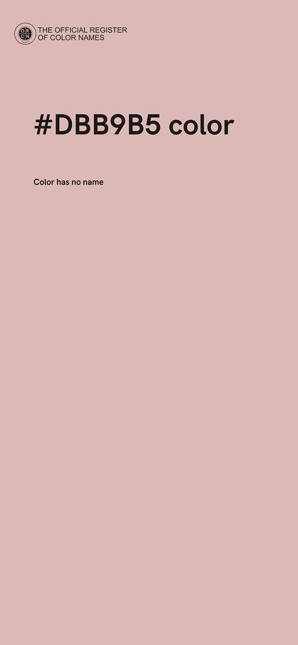 #DBB9B5 color image