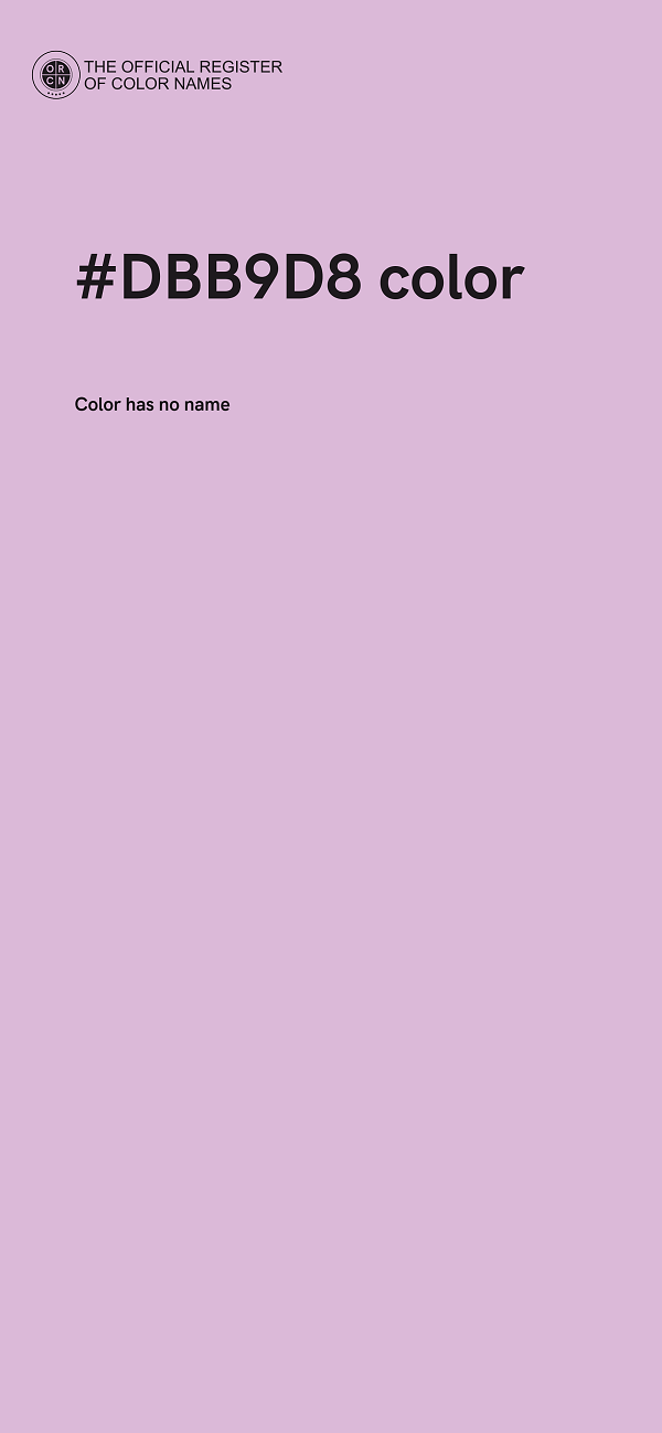#DBB9D8 color image