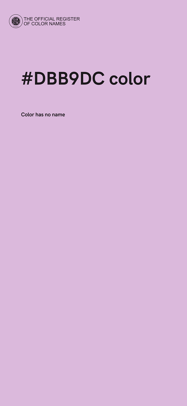 #DBB9DC color image
