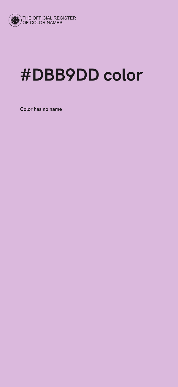 #DBB9DD color image