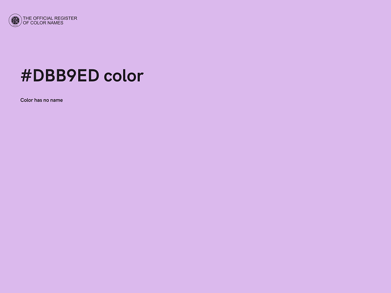 #DBB9ED color image